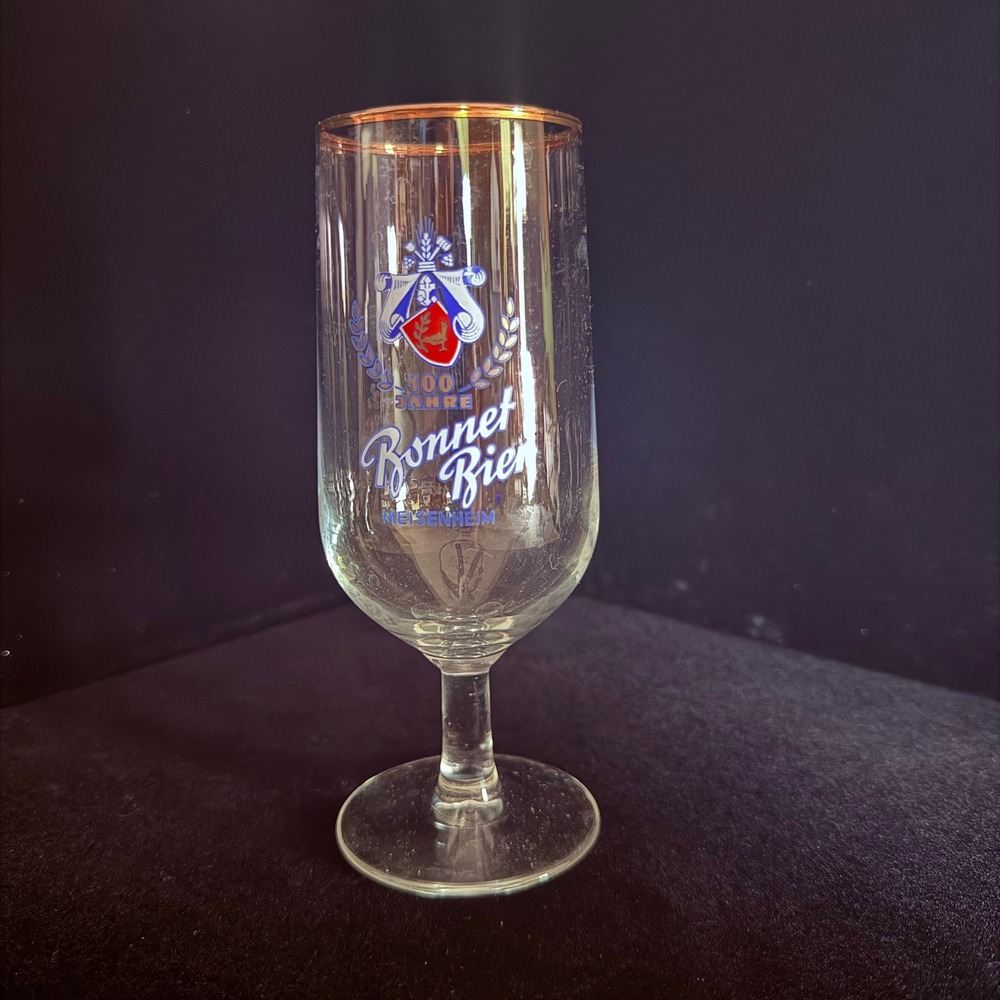 Commemorative Bonnet Bier 100 Jahre beer glass from Meisenheim. - Picture 1 of 2